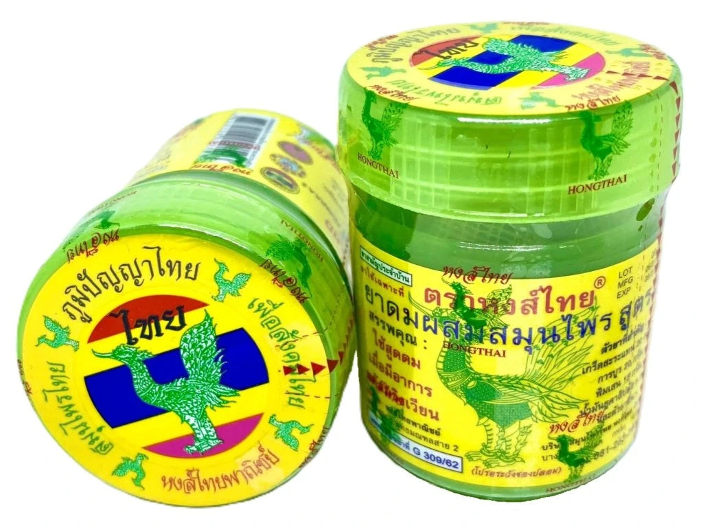 Hong Thai Yadom Groene Inhaler – Thaise Kruidenneusinhaler (2-PACK)