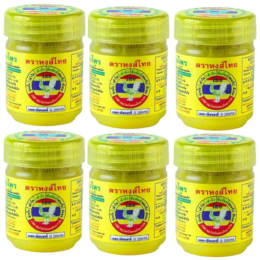Hong Thai Yadom Gele Inhaler – Thaise Menthol Kruideninhaler (6-PACK)